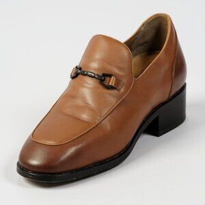 Men’s ALDO Gwardon Sz 14 Cognac Leather Loafer Shoes